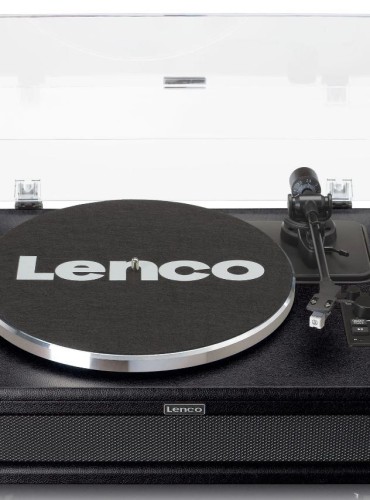 Vinüülplaadimängija 4 integreeritud kõlariga Lenco LS430BK, must
