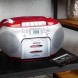 CD-raadio kassetimängijaga Lenco SCD420RD, punane