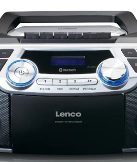 CD-raadio Lenco SCD120SI, must/hõbe