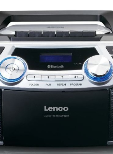 CD-raadio Lenco SCD120SI, must/hõbe