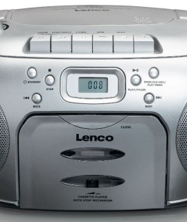 CD-raadio kassetimängijaga Lenco SCD420SI, hõbed..