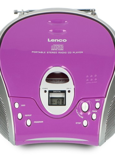 CD-raadio Lenco SCD24PU, lilla
