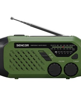 Päikesepatarei ja dünamoga raadio Sencor SRD100..