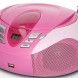 CD-raadio Lenco SCD37USBP, roosa
