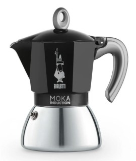Espressokann Bialetti Moka 6 tassile induktsioonpliidile must