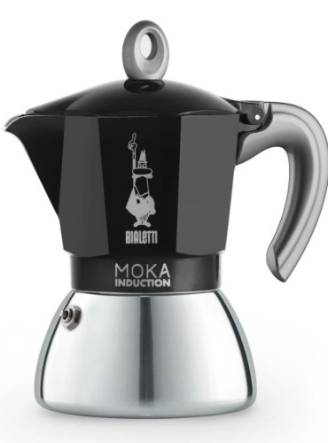 Espressokann Bialetti Moka 6 tassile induktsioonpliidile must