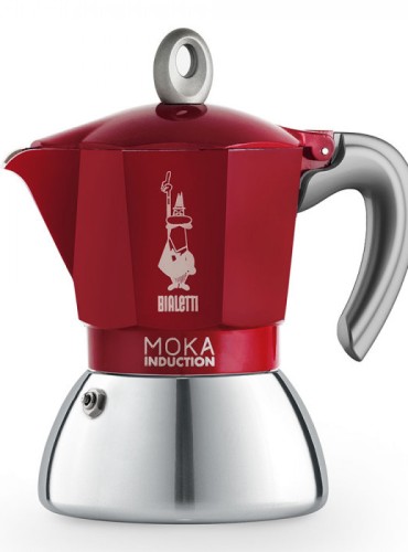 Espressokann Bialetti Moka 4 tassile induktsioonpliidile punane